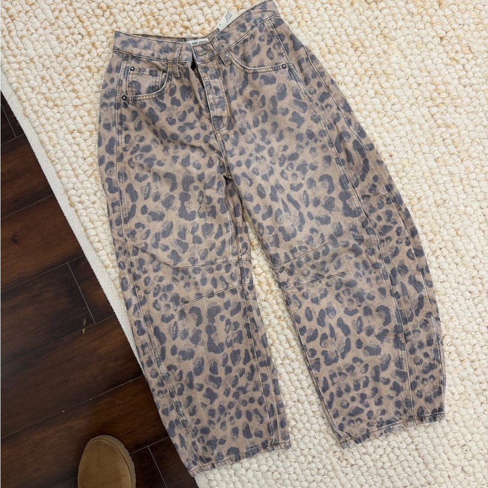 We The Free Leopard Print Jeans - Brown